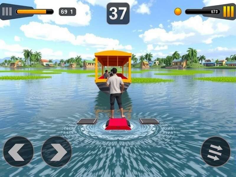 Ganges River Raft Game Screenshot